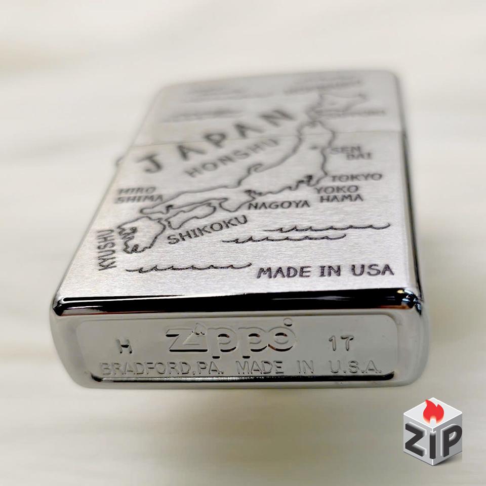 Bật lửa zippo japan (mã số 81) - bản đồ nhật bản chính hãng Bật lửa zippo japan (mã số 81) - bản đồ nhật bản - Ảnh 3