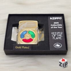 Zippo Armor Collectible of the Year 2025 46763 Khắc 360° Giới Hạn Vàng Bóng Châu Á