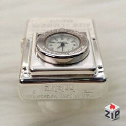 Alternative view of Zippo Time Đồng Hồ Cơ Khí Kỷ Niệm 125 Năm Đường Sắt Nhật Lắc Kê Bạc Dạ Quang - 13 La Mã
