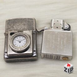 Alternative view of Zippo Time Đồng Hồ Cơ Khí Mặt Trắng Lắc Kê Bạc Giả Cổ - 12 La Mã