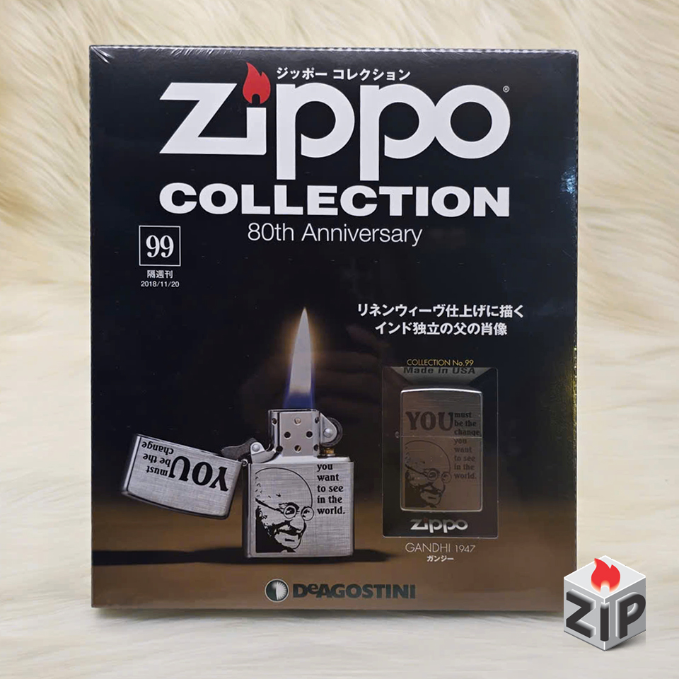Bật lửa zippo gandhi (mã số 99) - chrome xước chính hãng Bật lửa zippo gandhi (mã số 99) - chrome xước - Ảnh 8