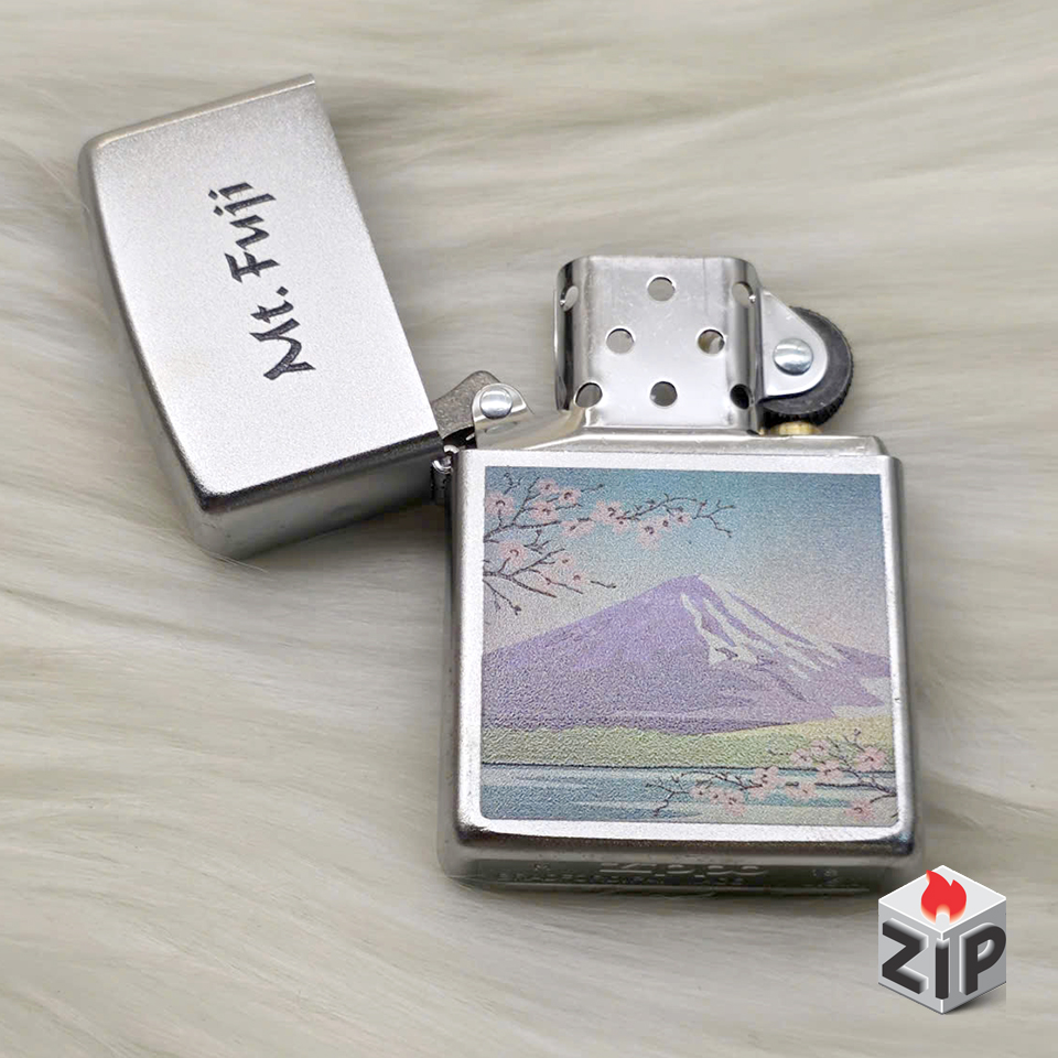 Bật lửa zippo mt. fuji (mã số 107) - núi phú sĩ satin chính hãng Bật lửa zippo mt. fuji (mã số 107) - núi phú sĩ satin - Ảnh 3
