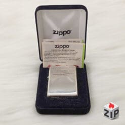 Zippo Bạc Khối Sterling Trơn HP New Full Box - 2019
