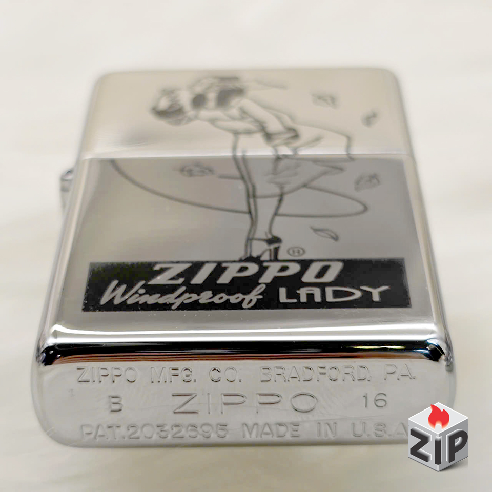 Bật lửa zippo windy lady (mã số 92) vintage hp chính hãng Bật lửa zippo windy lady (mã số 92) vintage hp - Ảnh 2