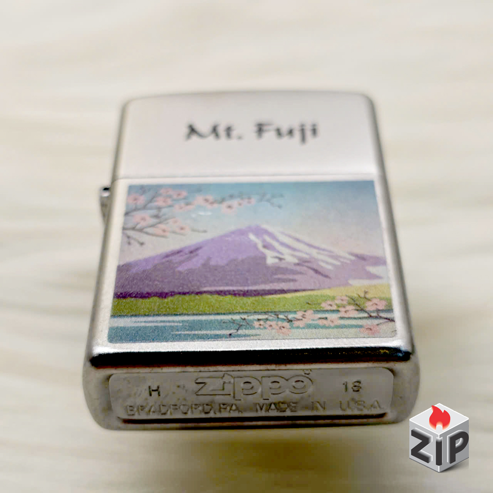 Bật lửa zippo mt. fuji (mã số 107) - núi phú sĩ satin chính hãng Bật lửa zippo mt. fuji (mã số 107) - núi phú sĩ satin - Ảnh 2